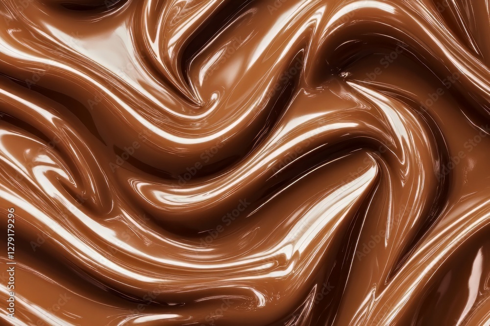 Abstract background - seamless liquid texture in chocolate color Mocha Mousse, smooth waves, rich tones, artistic liquid design Abstract background - seamless liquid texture in chocolate color Mocha Mousse, smooth waves, rich tones, artistic liquid design