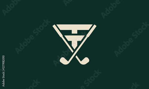 TT golf monogram logo