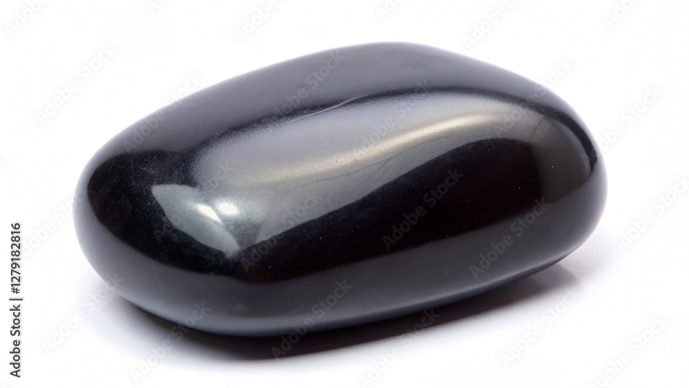 Smooth and Shiny Black Stone on a White Background for Creative and Elegant Design Purposes
Smooth and Shiny Black Stone on a White Background for Creative and Elegant Design Purposes