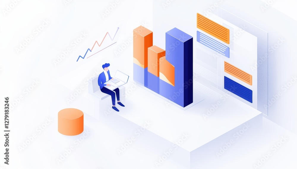 Business intelligence and cloud solutions, professional presenting a futuristic cloud computing system with advanced digital connectivity Business intelligence and cloud solutions, professional presenting a futuristic cloud computing system with advanced digital connectivity