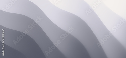Abstract wavy background in grey. Illustration for cover, card, postcard, interior design, decor or print.