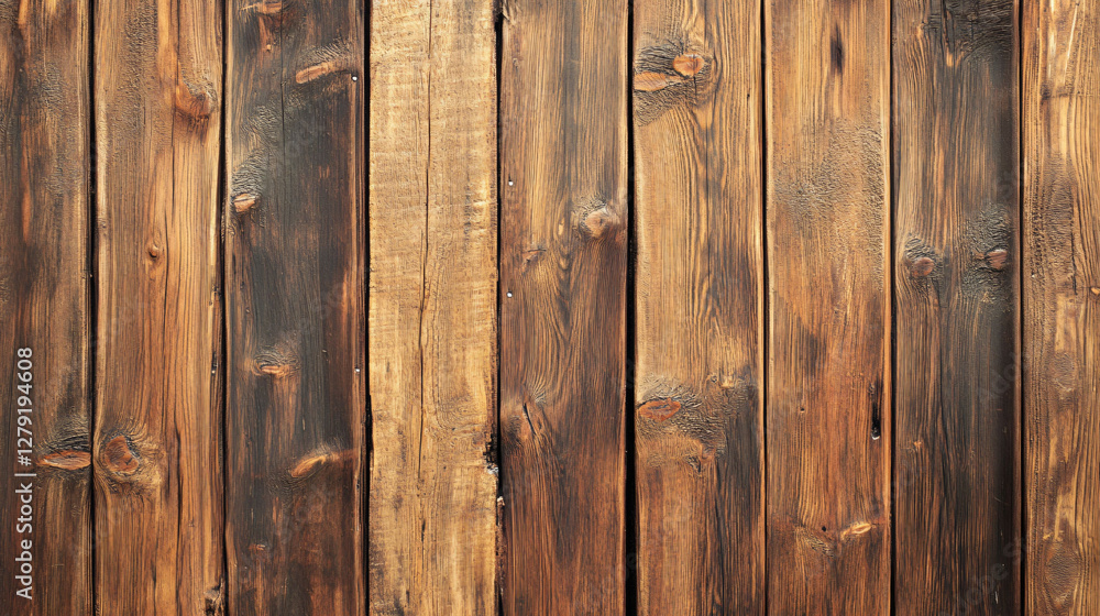 Fototapeta premium Vertical planks of weathered wood create a rustic background image