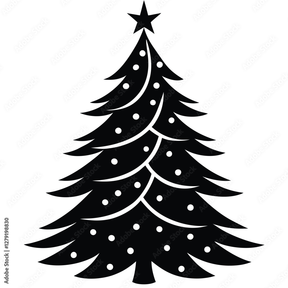 Christmas tree vector illustration Christmas tree vector illustration