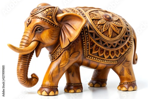  Hand-Carved Elephant Figurine 