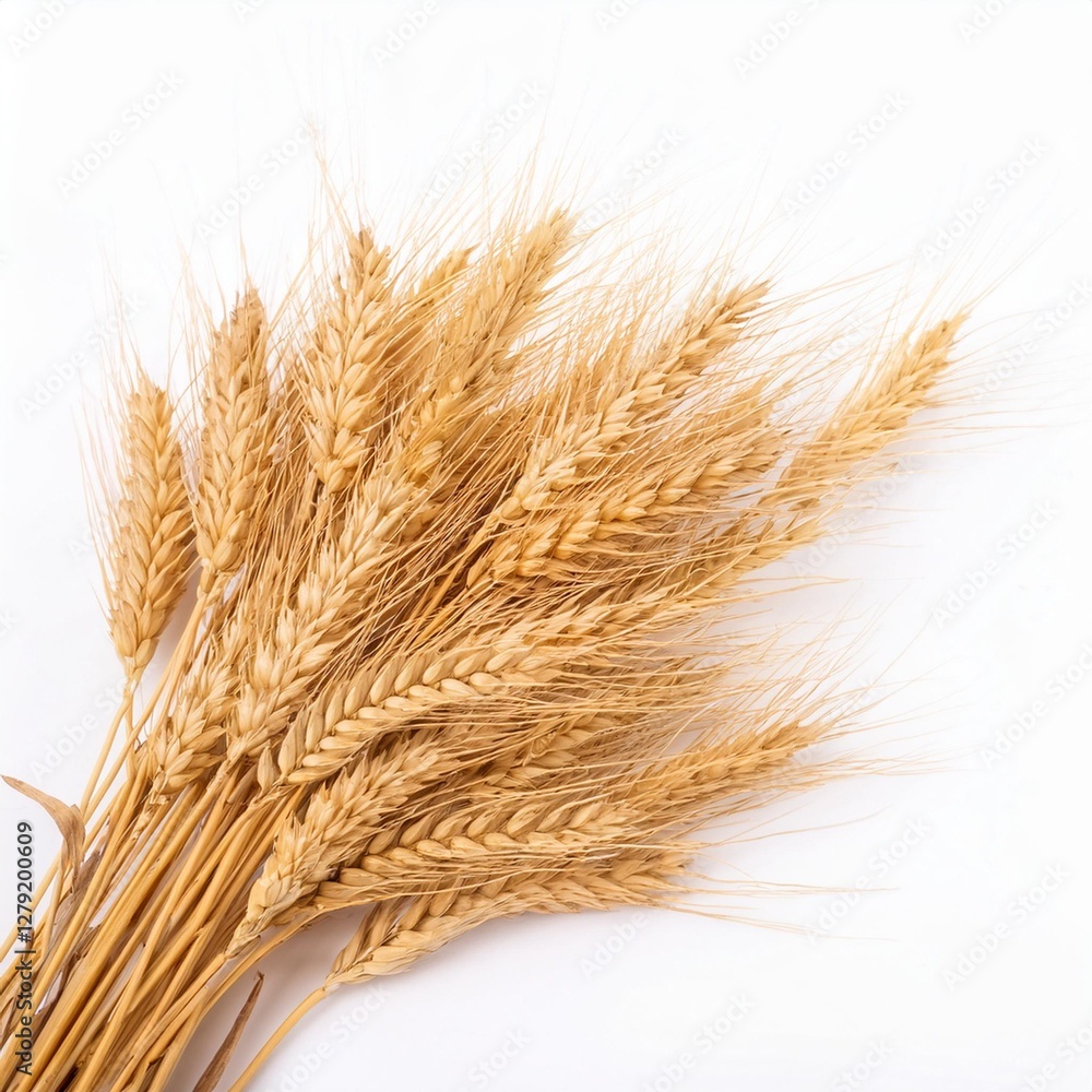 Golden Wheat Field Texture Isolated on White Background for Nature Theme Design Golden Wheat Field Texture Isolated on White Background for Nature Theme Design