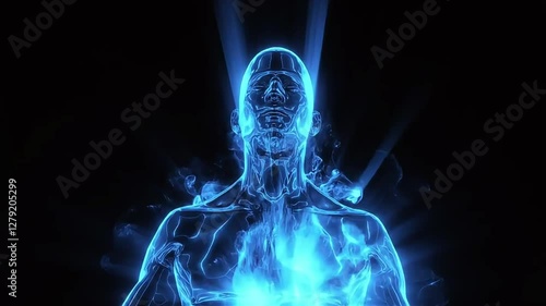 Conceptual Visualization of Human Energy Field and Consciousness