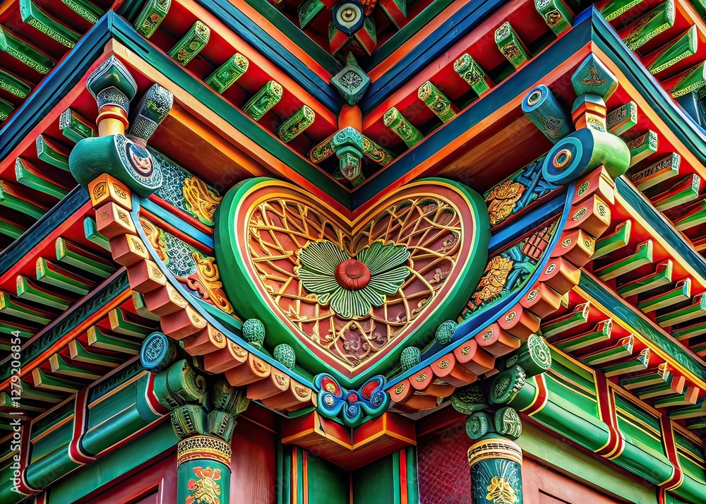 custom made wallpaper toronto digitalKorean Mini Heart Symbol Close-up Architectural Photography