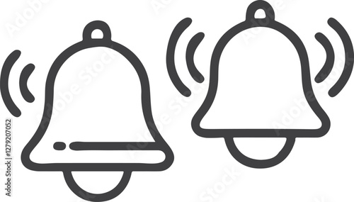 vector illustration of a bell