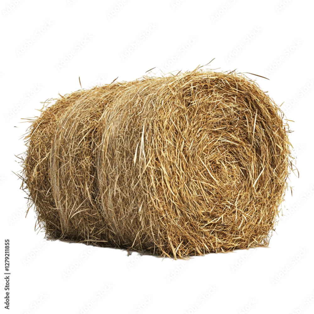 Golden Hay Bale Rustic Farm Scene Peaceful Harvest Golden Hay Bale Rustic Farm Scene Peaceful Harvest