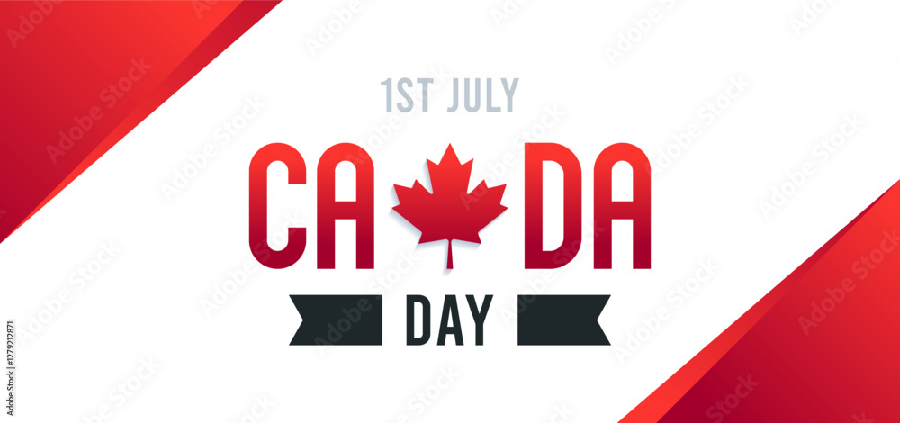 Canada day celebration, july 1st. Happy canada day. big day celebration event. Template design, can be used for website banner Canada day celebration, july 1st. Happy canada day. big day celebration event. Template design, can be used for website banner