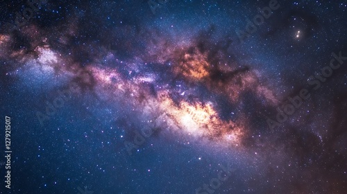 Wallpaper Mural Milky Way Galaxy Night Sky View,  Vast Space Landscape Torontodigital.ca