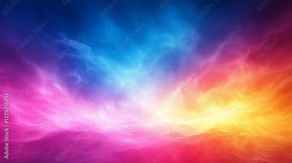 Abstract vibrant nebula space fantasy background. Possible use Wallpaper, space theme design Abstract vibrant nebula space fantasy background. Possible use Wallpaper, space theme design