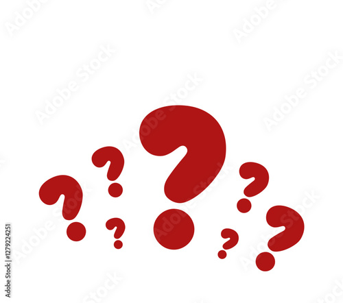 Question mark icon. Help symbol. FAQ sign. minimal outline.