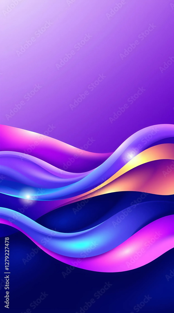 Abstract Gradient Waves Mobile Phone Wallpaper Abstract Gradient Waves Mobile Phone Wallpaper
