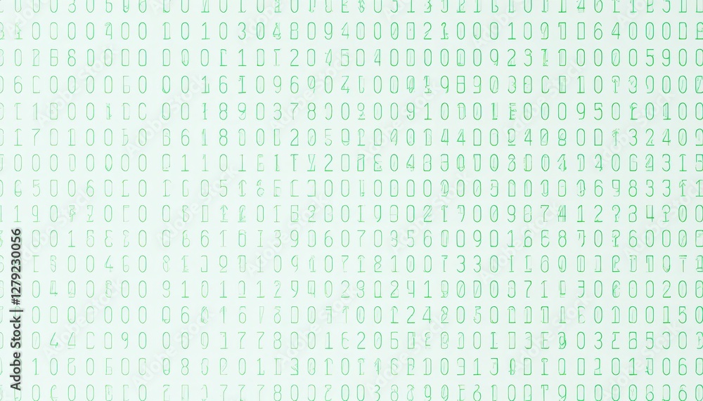 Green Binary Code Pattern for Digital Technology Background Design Green Binary Code Pattern for Digital Technology Background Design
