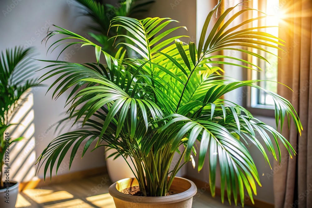 Fototapeta premium AI-generated home decor photo: house palm.