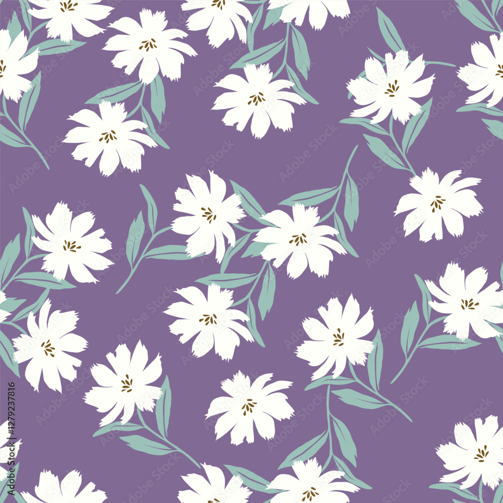 botanical floral vector seamless pattern with roses herbs and leaves big set background with flowers botanical floral vector seamless pattern with roses herbs and leaves big set background with flowers