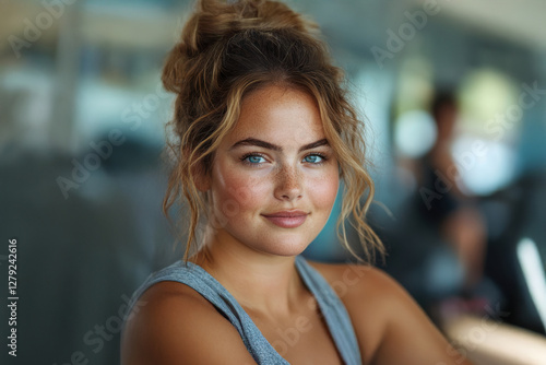 Plus-Size Woman Working Out at the Gym Free Download Plus-Size Woman Working Out at the Gym - GFXLoad