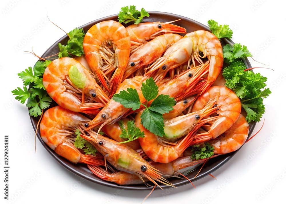 Raw shrimp, tilted perspective, a gourmet photograph. Raw shrimp, tilted perspective, a gourmet photograph.