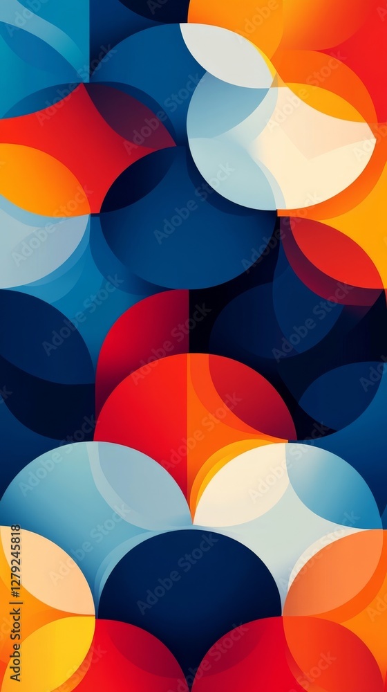 Abstract Colorful Circles Pattern: A Vibrant Visual Symphony Abstract Colorful Circles Pattern: A Vibrant Visual Symphony