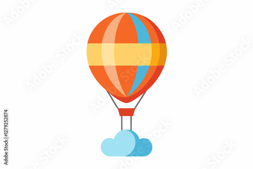 hot air balloon vector illustration