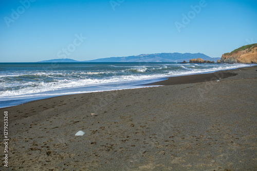 Obraz na płótnie Coast of the Pacific Ocean, California in the USA. w salonie