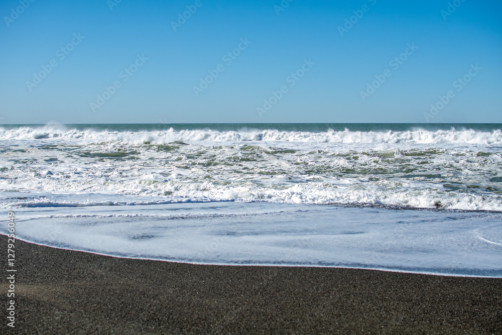 Coast of the Pacific Ocean, California in the USA.