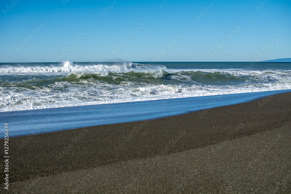 Coast of the Pacific Ocean, California in the USA. Coast of the Pacific Ocean, California in the USA.