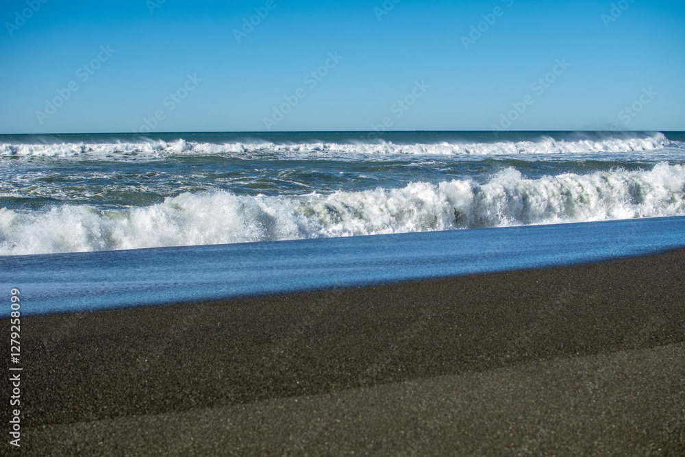 Coast of the Pacific Ocean, California in the USA.
