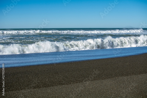 Obraz na płótnie Coast of the Pacific Ocean, California in the USA. w salonie