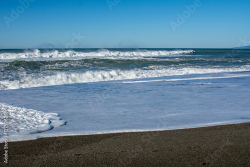Obraz na płótnie Coast of the Pacific Ocean, California in the USA. w salonie