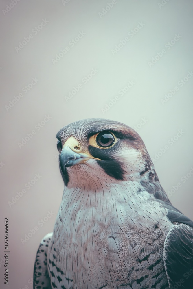 Obraz premium Majestic bird close-up showcasing intricate feather patterns and