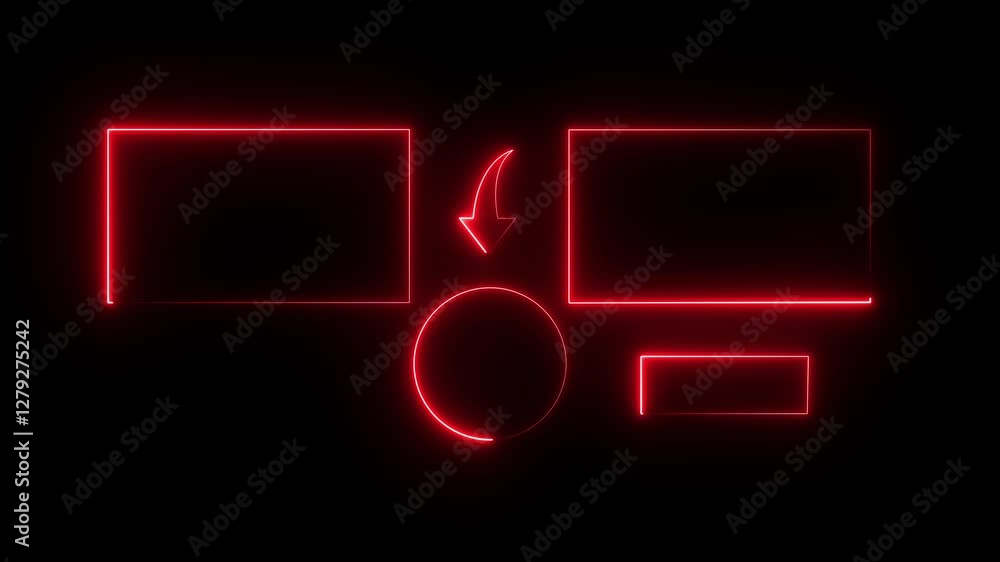  Subscribe button and outro for gaming and video channels Youtube End screen animation. neon glowing end screen