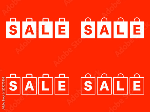 セール紙袋ロゴセット