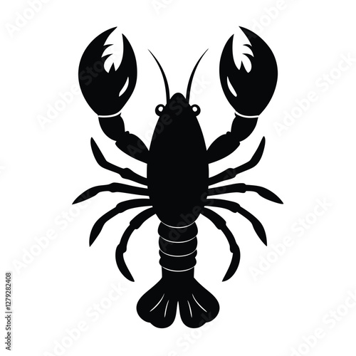 crayfish vector illustration isolated on a white background