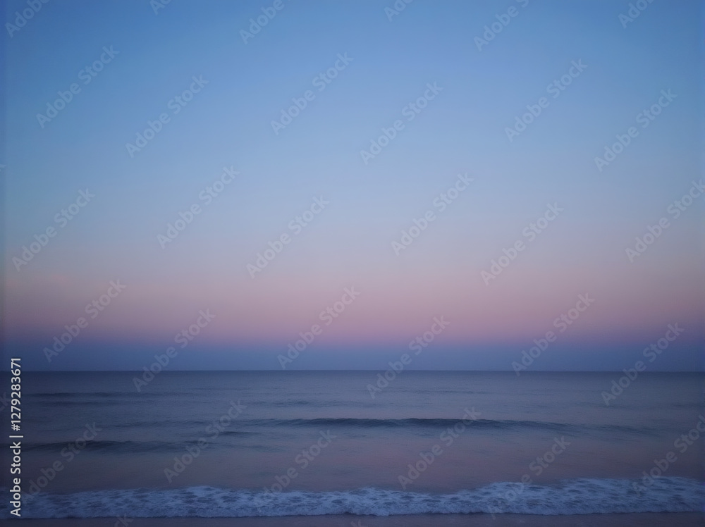 Serene Ocean at Twilight Serene Ocean at Twilight