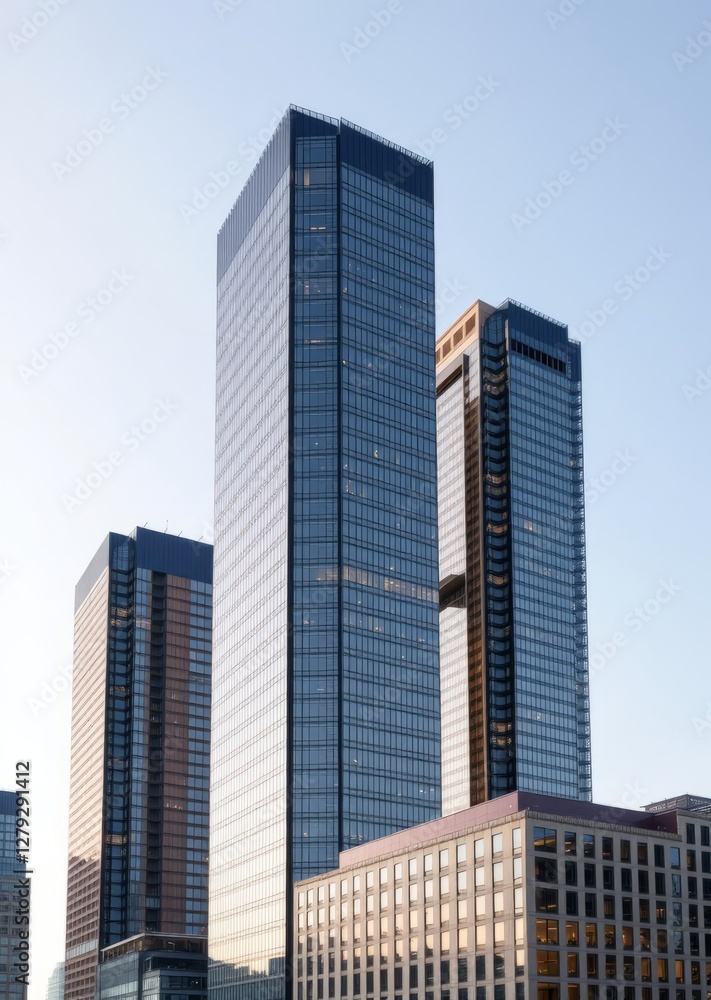 Cropped view skyscrapers of frankfurt am main germany skyscraper city building skyscraper downtown business architecture cityscape Cropped view skyscrapers of frankfurt am main germany skyscraper city building skyscraper downtown business architecture cityscape