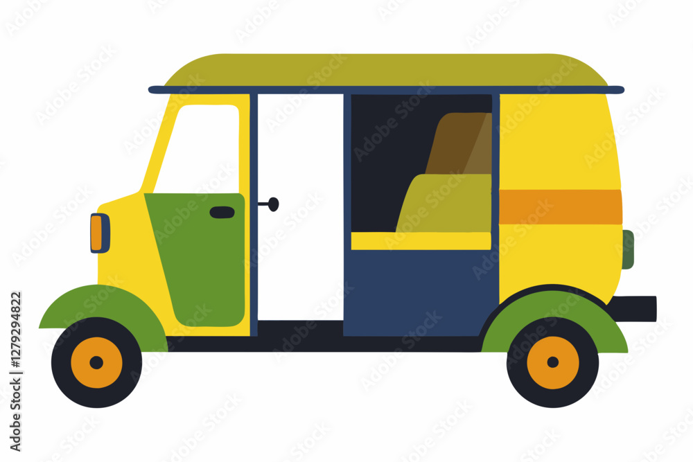 Auto rickshaw clipart vector art and illustration Auto rickshaw clipart vector art and illustration