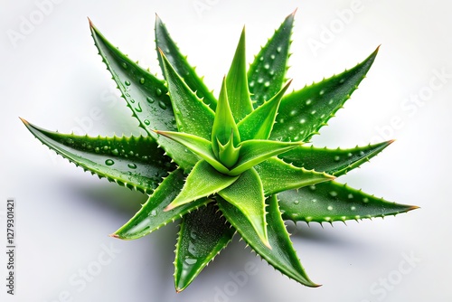 Urban Exploration Aloe Vera Fresh Leaf - White Background