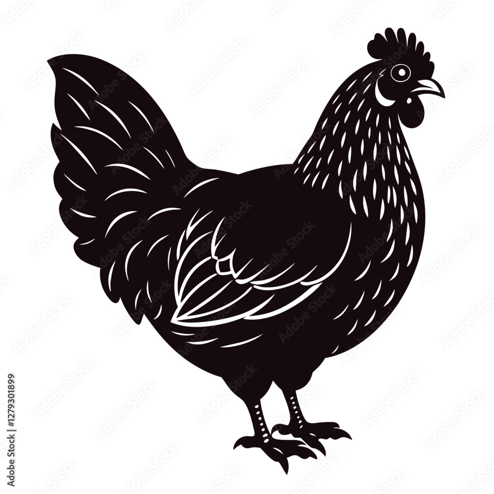 australorp camilla the chicken vector illustration australorp camilla the chicken vector illustration