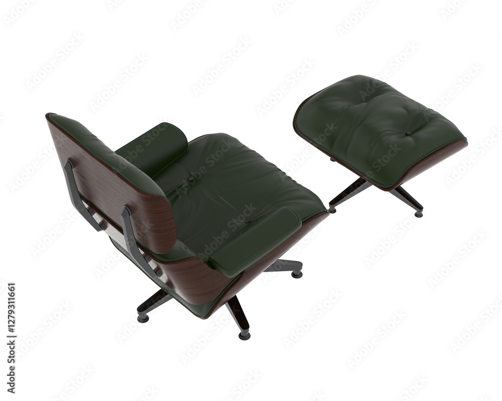 Modern Lounge Chair with Matching Ottoman Modern Lounge Chair with Matching Ottoman