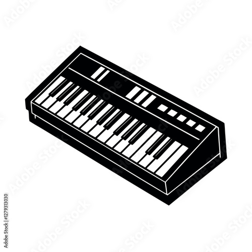 High Resolution Synthesizer Silhouette Vectors Available