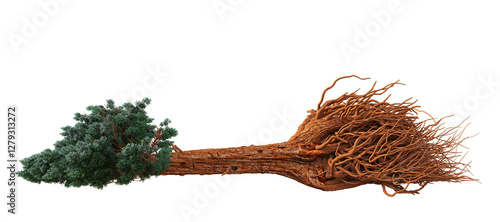 Bild auf Leinwand A single giant sequoia tree, Sequoiadendron giganteum