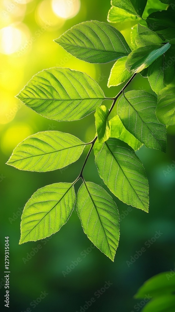 Serene Green Foliage with Soft Shadows and Bokeh Effect, Nature Relaxation and Tranquility Concept Serene Green Foliage with Soft Shadows and Bokeh Effect, Nature Relaxation and Tranquility Concept