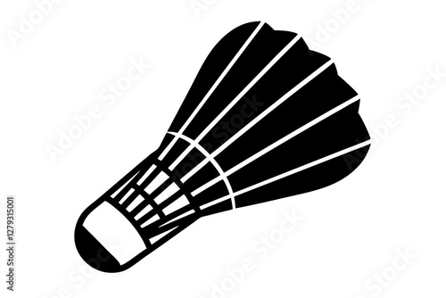 badminton shuttlecock isolated on white background