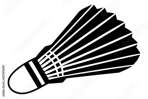 badminton shuttlecock isolated on white background