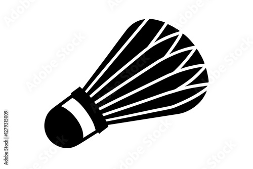 badminton shuttlecock isolated on white background