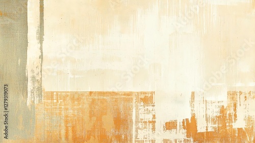 Abstract minimalist background with soft colors and textured brush strokes.