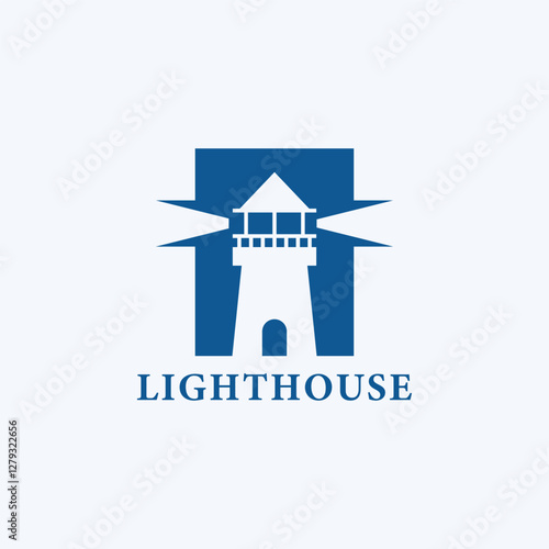 Lighthouse icon logo vector illustration