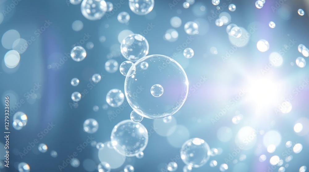 Floating Bubbles Abstract Background Image Floating Bubbles Abstract Background Image